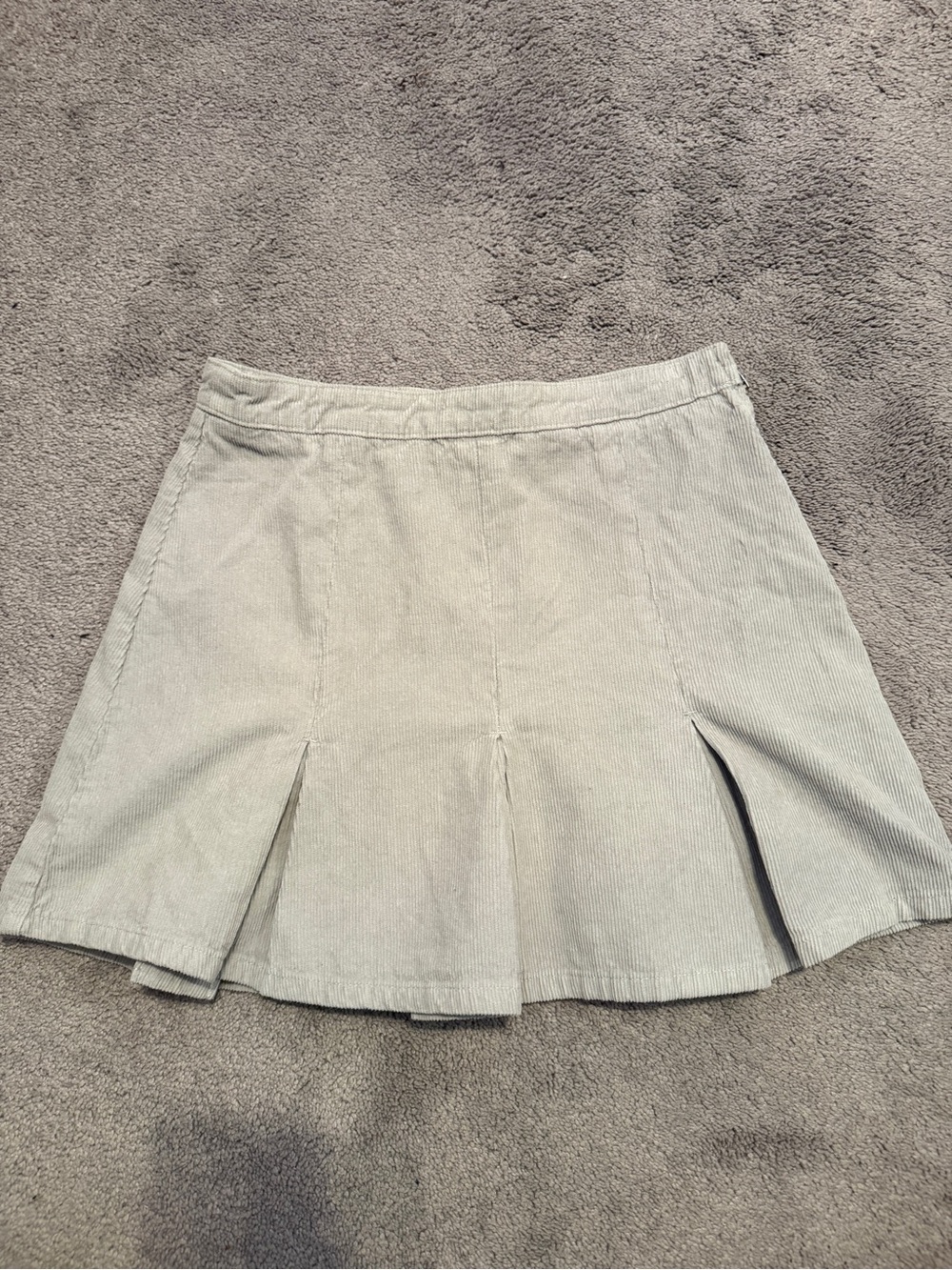 BDG Corduroy Mini Skirt in Light Taupe